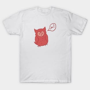 Fluffy Red Owl T-Shirt